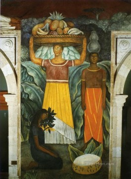 ディエゴ・リベラ Painting - テワナの女性 1923 年 ディエゴ リベラ